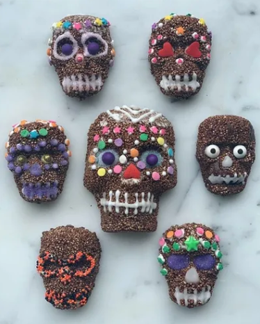 Calaveras de Chocolate y Amaranto