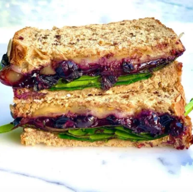 Blueberry sándwich